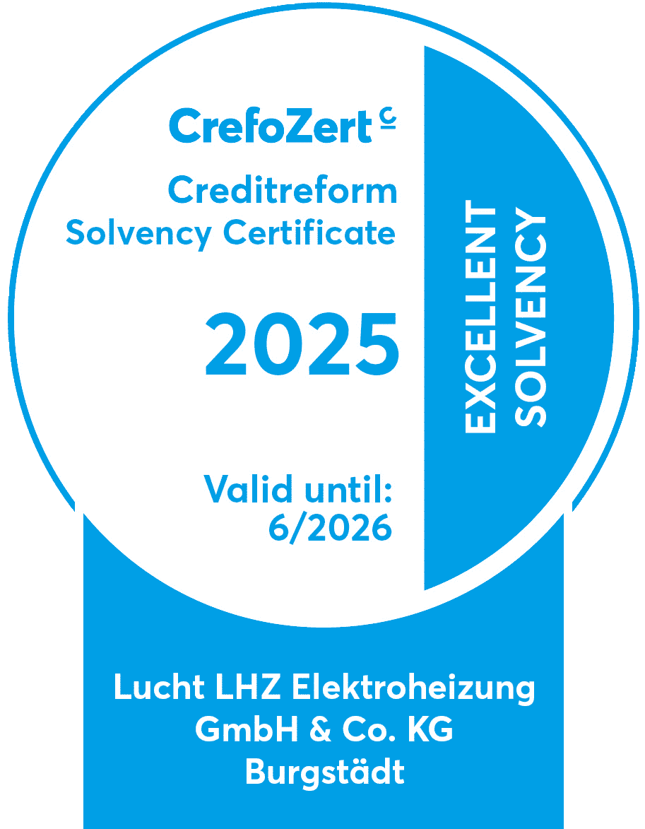 Crefozert 2025 for excellent credit rating for Lucht LHZ: Manufacturer of electric heaters